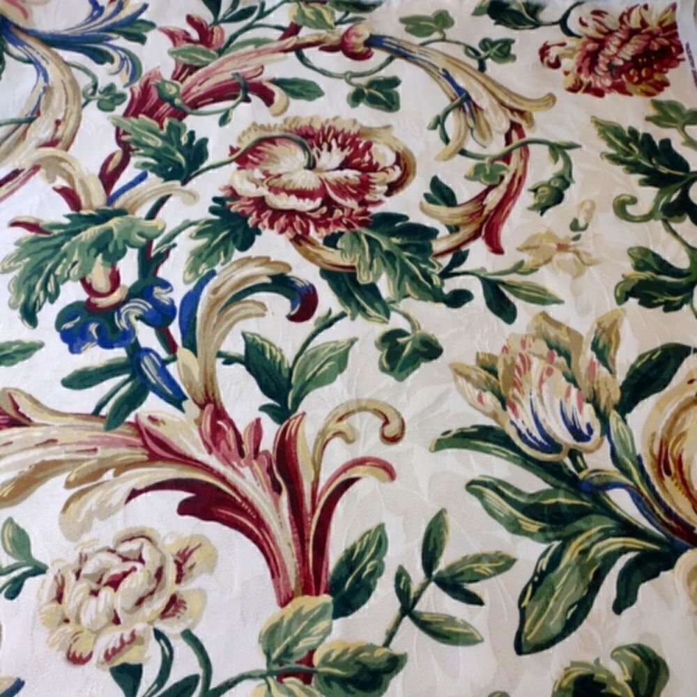 Waverly Vintage Floral Fabric 1/2 Yard 55" Wide